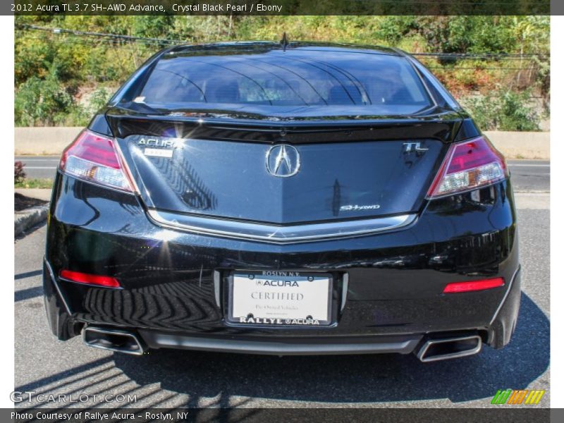 Crystal Black Pearl / Ebony 2012 Acura TL 3.7 SH-AWD Advance