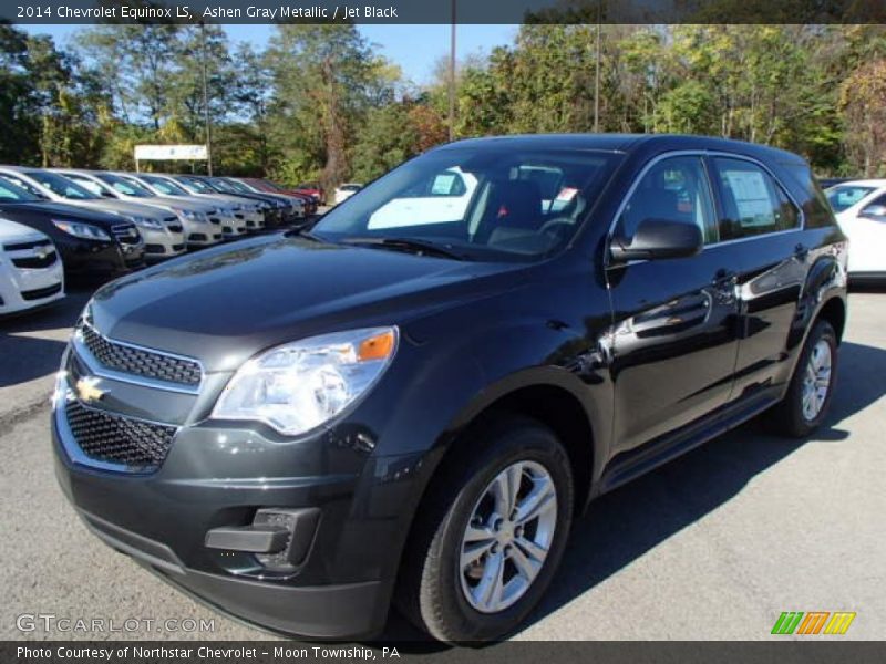Ashen Gray Metallic / Jet Black 2014 Chevrolet Equinox LS