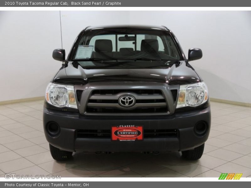 Black Sand Pearl / Graphite 2010 Toyota Tacoma Regular Cab