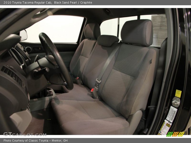 Black Sand Pearl / Graphite 2010 Toyota Tacoma Regular Cab