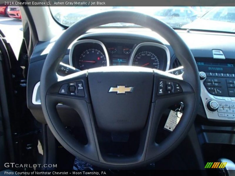 Ashen Gray Metallic / Jet Black 2014 Chevrolet Equinox LS