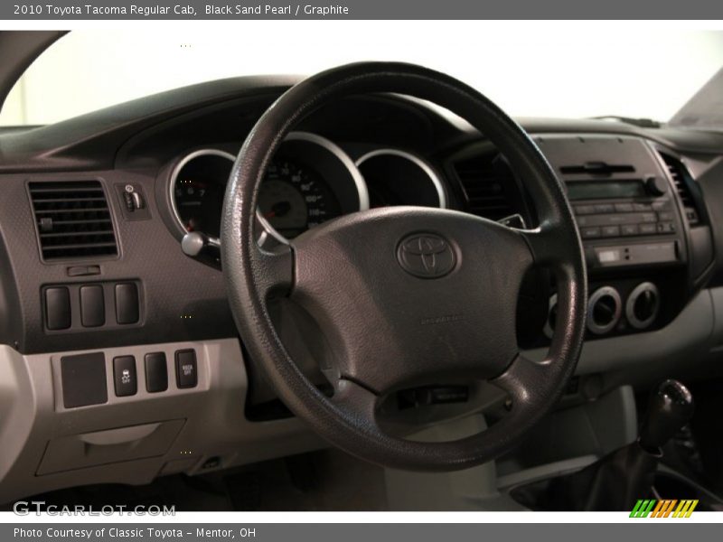 Black Sand Pearl / Graphite 2010 Toyota Tacoma Regular Cab