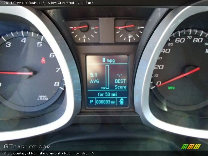 Ashen Gray Metallic / Jet Black 2014 Chevrolet Equinox LS