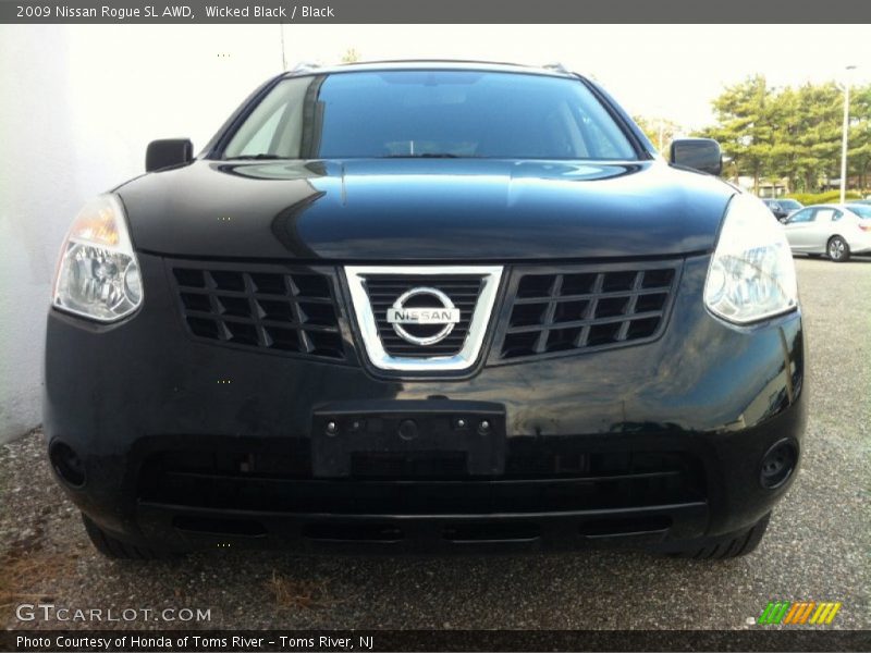 Wicked Black / Black 2009 Nissan Rogue SL AWD