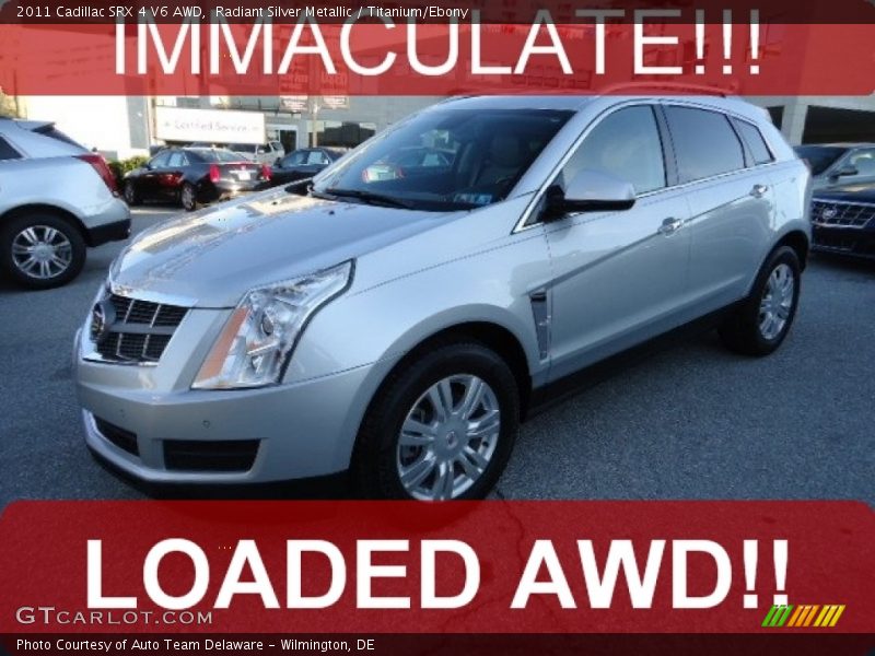 Radiant Silver Metallic / Titanium/Ebony 2011 Cadillac SRX 4 V6 AWD