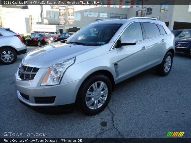 Radiant Silver Metallic / Titanium/Ebony 2011 Cadillac SRX 4 V6 AWD