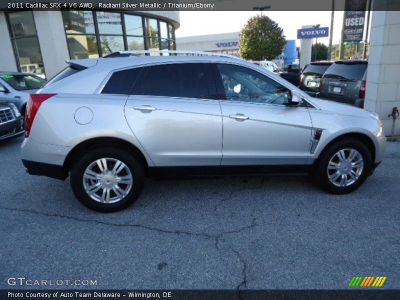 Radiant Silver Metallic / Titanium/Ebony 2011 Cadillac SRX 4 V6 AWD