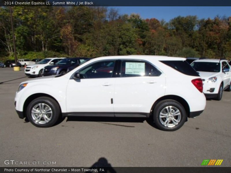 Summit White / Jet Black 2014 Chevrolet Equinox LS