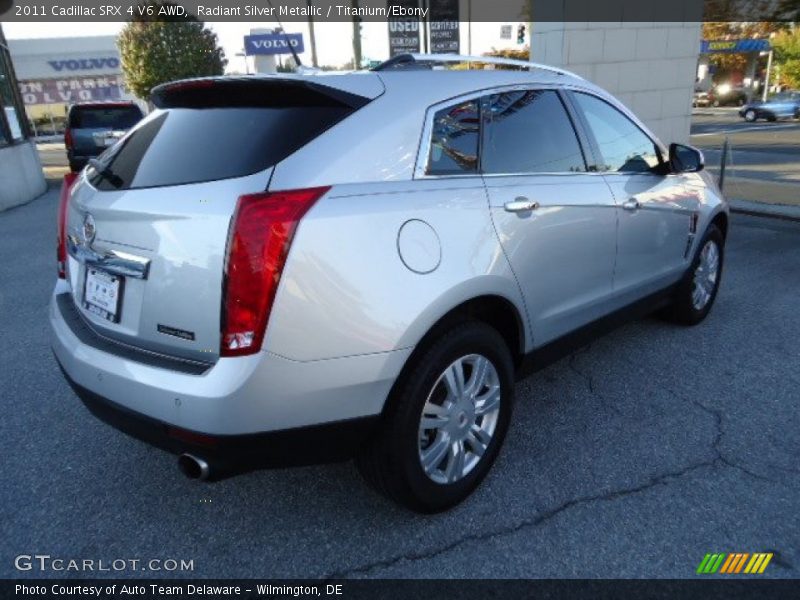 Radiant Silver Metallic / Titanium/Ebony 2011 Cadillac SRX 4 V6 AWD