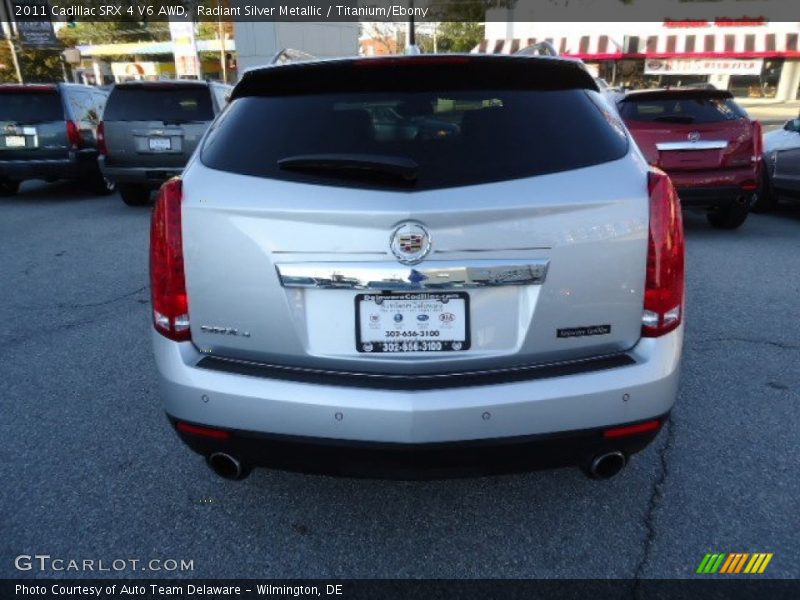 Radiant Silver Metallic / Titanium/Ebony 2011 Cadillac SRX 4 V6 AWD