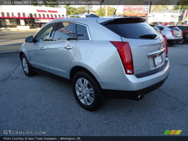 Radiant Silver Metallic / Titanium/Ebony 2011 Cadillac SRX 4 V6 AWD