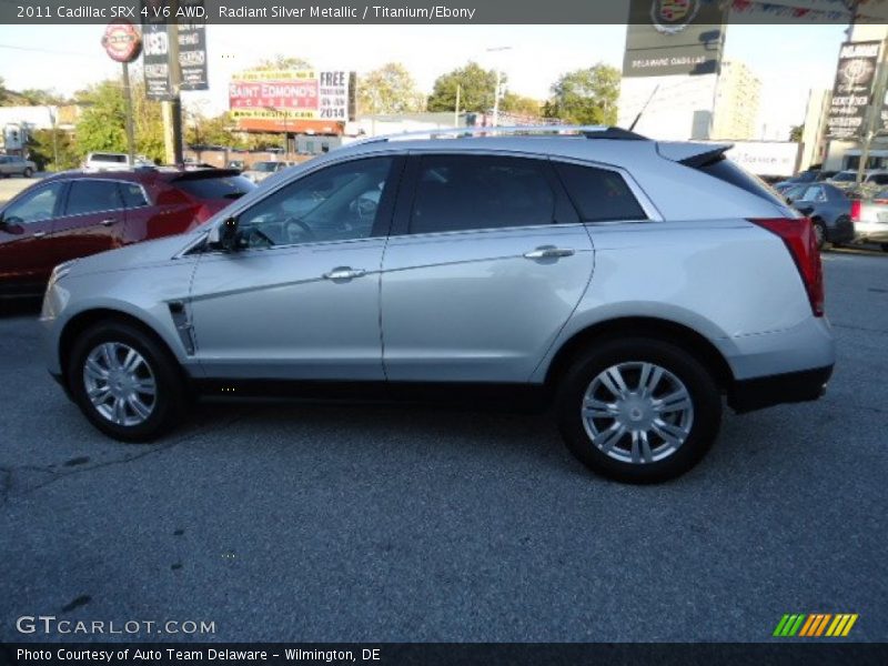 Radiant Silver Metallic / Titanium/Ebony 2011 Cadillac SRX 4 V6 AWD