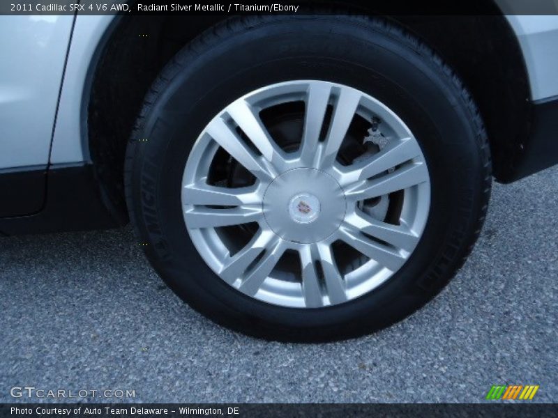 Radiant Silver Metallic / Titanium/Ebony 2011 Cadillac SRX 4 V6 AWD