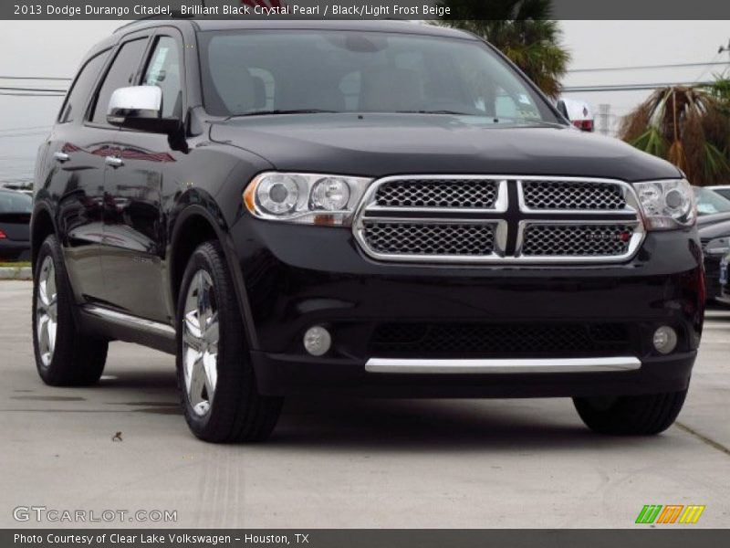 Brilliant Black Crystal Pearl / Black/Light Frost Beige 2013 Dodge Durango Citadel