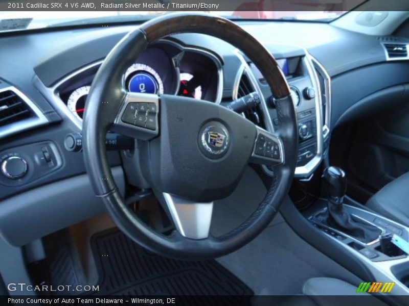 Radiant Silver Metallic / Titanium/Ebony 2011 Cadillac SRX 4 V6 AWD