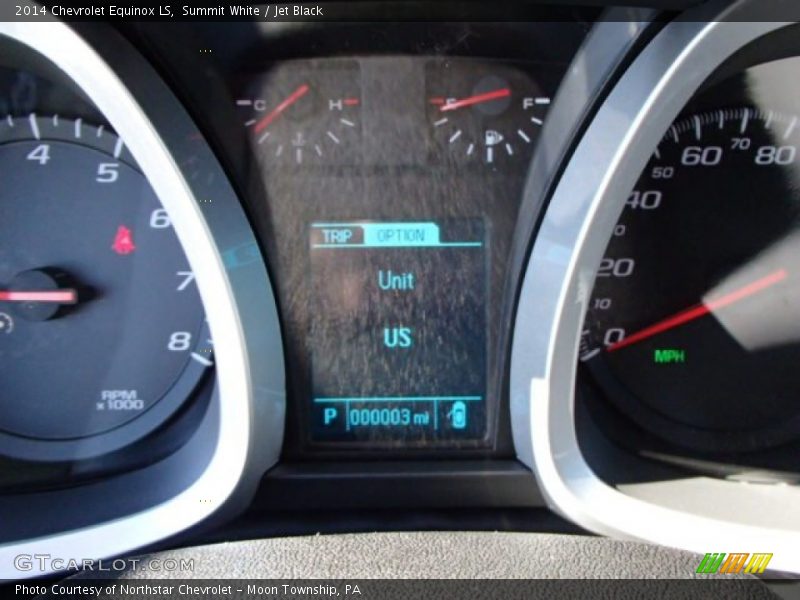 Summit White / Jet Black 2014 Chevrolet Equinox LS