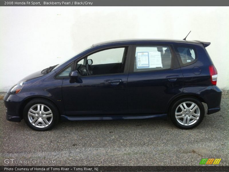 Blackberry Pearl / Black/Grey 2008 Honda Fit Sport