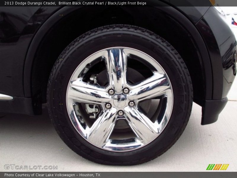Brilliant Black Crystal Pearl / Black/Light Frost Beige 2013 Dodge Durango Citadel
