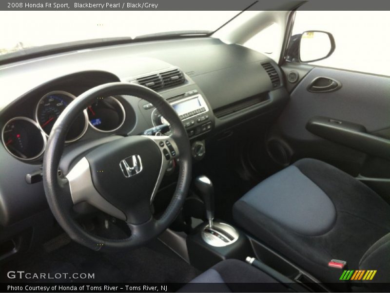 Blackberry Pearl / Black/Grey 2008 Honda Fit Sport
