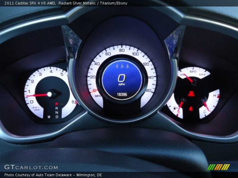Radiant Silver Metallic / Titanium/Ebony 2011 Cadillac SRX 4 V6 AWD