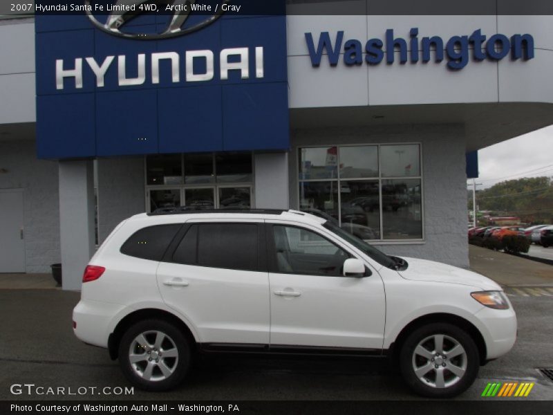 Arctic White / Gray 2007 Hyundai Santa Fe Limited 4WD
