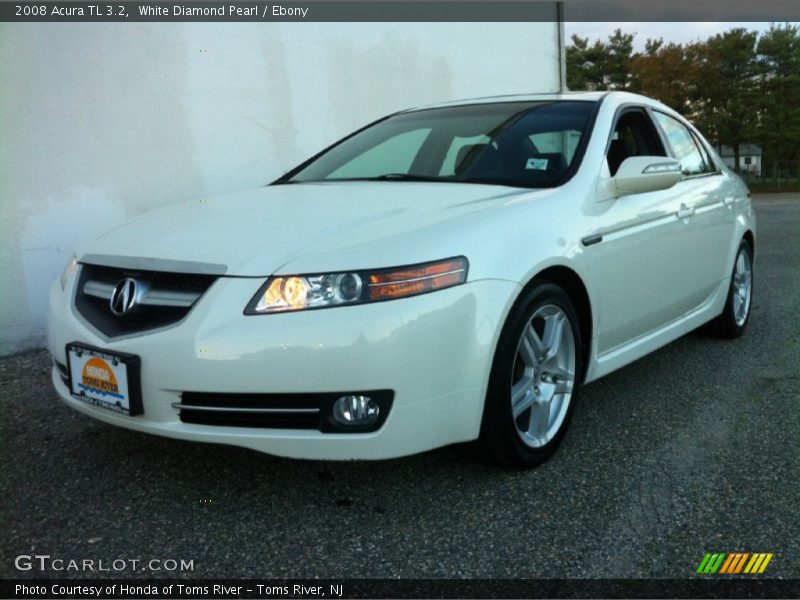 White Diamond Pearl / Ebony 2008 Acura TL 3.2