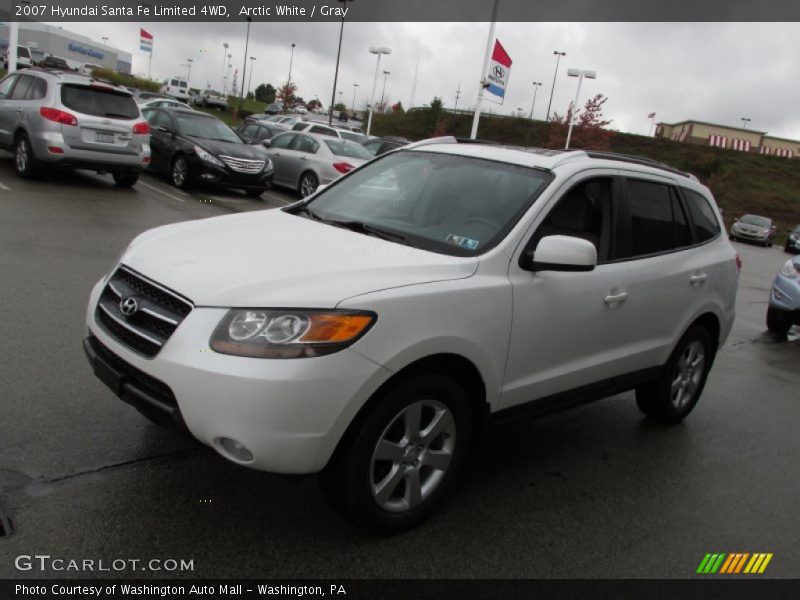 Arctic White / Gray 2007 Hyundai Santa Fe Limited 4WD