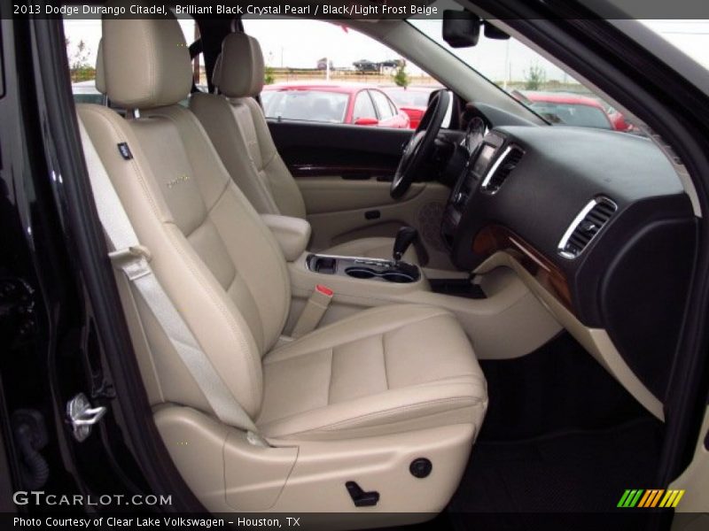 Brilliant Black Crystal Pearl / Black/Light Frost Beige 2013 Dodge Durango Citadel