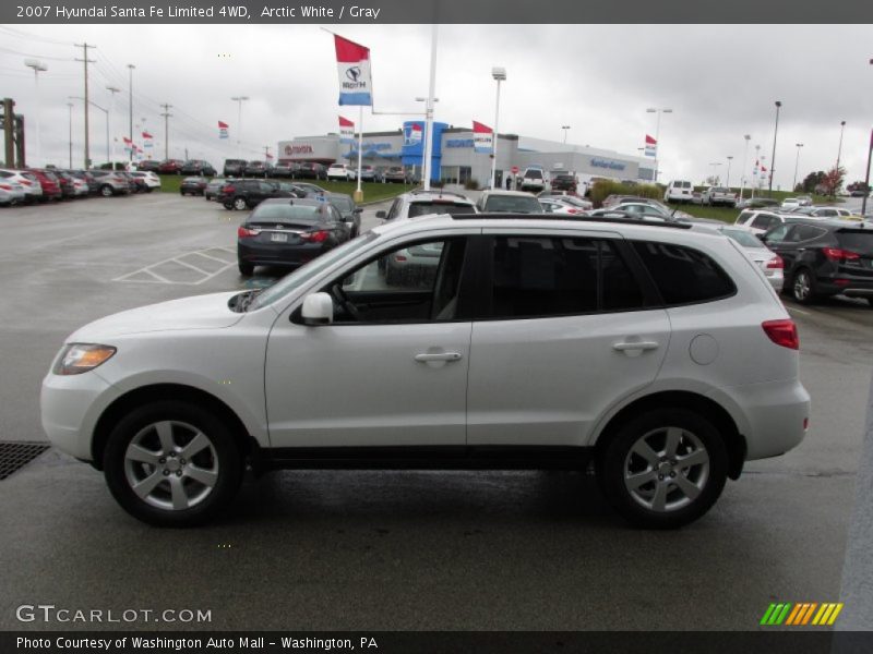 Arctic White / Gray 2007 Hyundai Santa Fe Limited 4WD