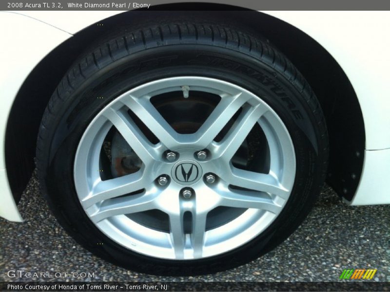 White Diamond Pearl / Ebony 2008 Acura TL 3.2