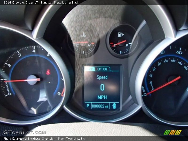 Tungsten Metallic / Jet Black 2014 Chevrolet Cruze LT