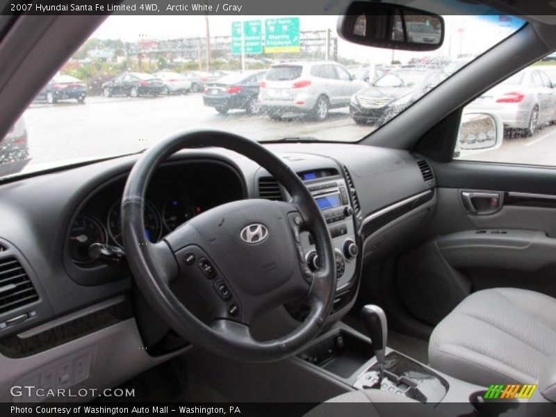 Arctic White / Gray 2007 Hyundai Santa Fe Limited 4WD