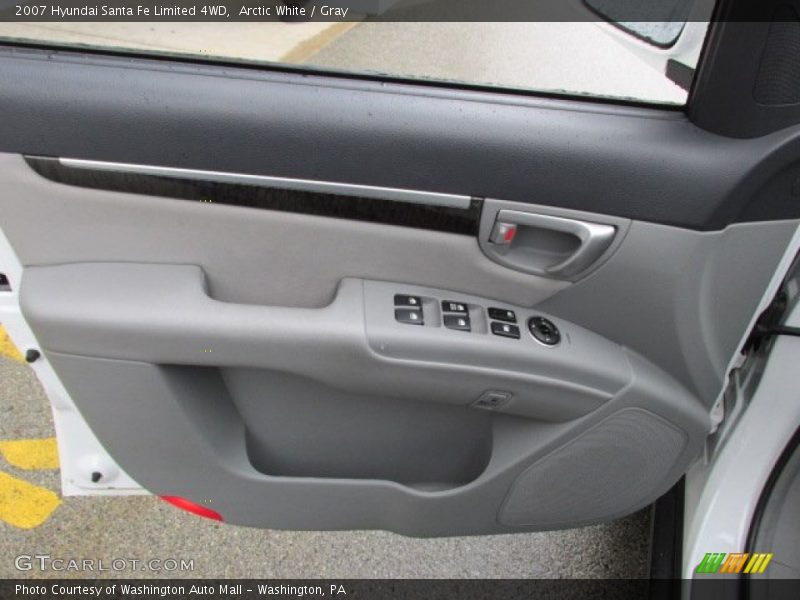 Arctic White / Gray 2007 Hyundai Santa Fe Limited 4WD