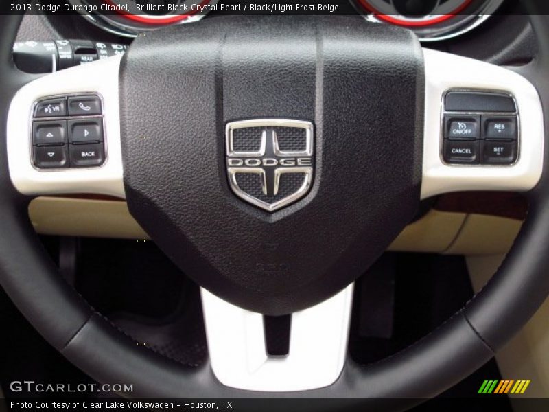 Brilliant Black Crystal Pearl / Black/Light Frost Beige 2013 Dodge Durango Citadel