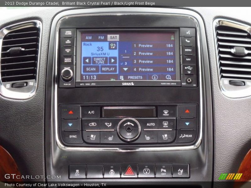 Brilliant Black Crystal Pearl / Black/Light Frost Beige 2013 Dodge Durango Citadel