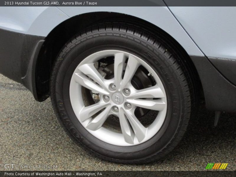 Aurora Blue / Taupe 2013 Hyundai Tucson GLS AWD