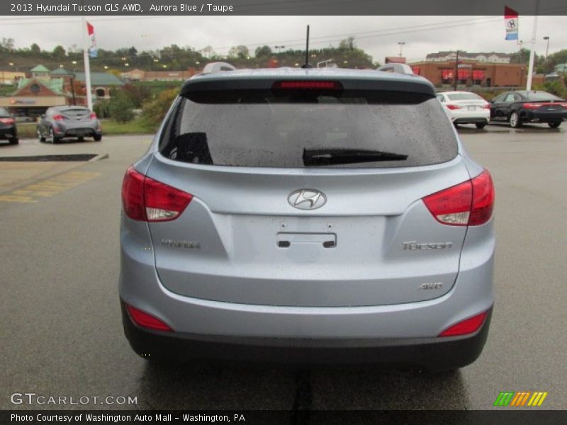 Aurora Blue / Taupe 2013 Hyundai Tucson GLS AWD