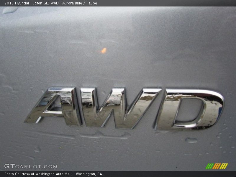 Aurora Blue / Taupe 2013 Hyundai Tucson GLS AWD