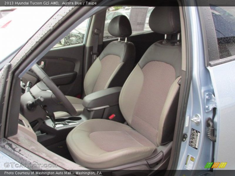 Aurora Blue / Taupe 2013 Hyundai Tucson GLS AWD