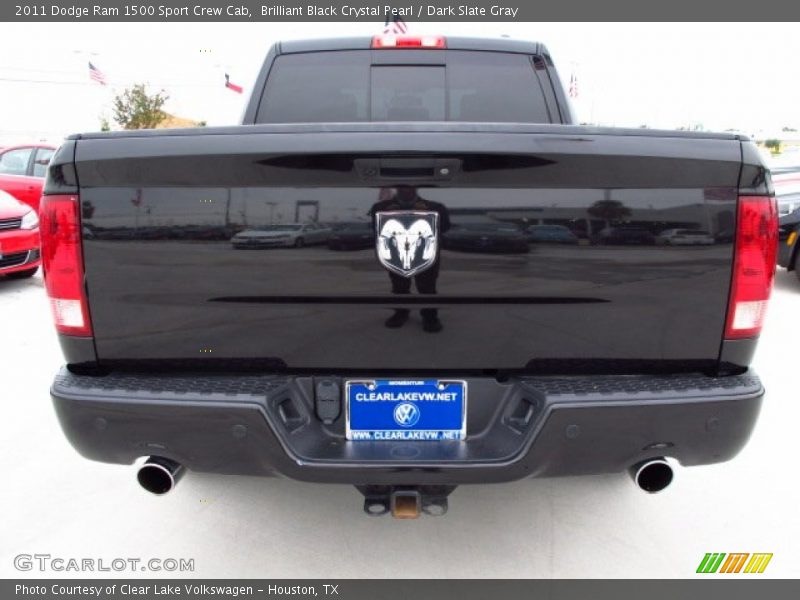 Brilliant Black Crystal Pearl / Dark Slate Gray 2011 Dodge Ram 1500 Sport Crew Cab