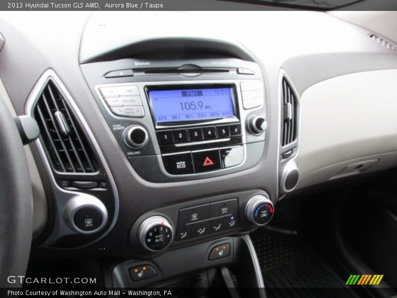 Aurora Blue / Taupe 2013 Hyundai Tucson GLS AWD