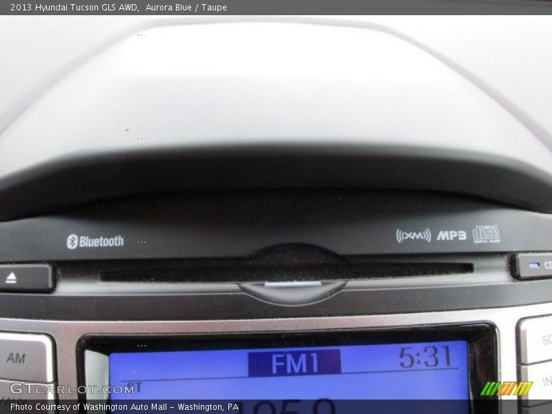 Aurora Blue / Taupe 2013 Hyundai Tucson GLS AWD
