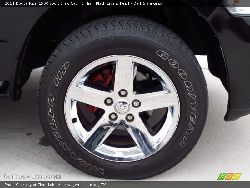 Brilliant Black Crystal Pearl / Dark Slate Gray 2011 Dodge Ram 1500 Sport Crew Cab