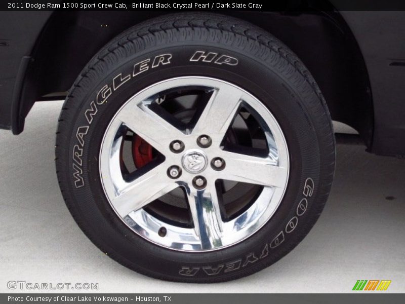 Brilliant Black Crystal Pearl / Dark Slate Gray 2011 Dodge Ram 1500 Sport Crew Cab