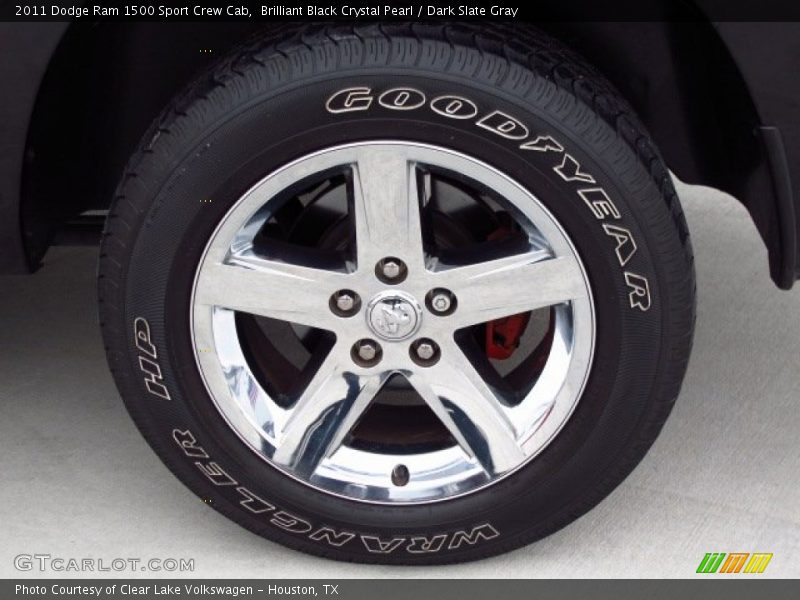 Brilliant Black Crystal Pearl / Dark Slate Gray 2011 Dodge Ram 1500 Sport Crew Cab