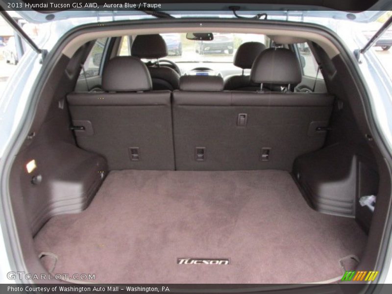 Aurora Blue / Taupe 2013 Hyundai Tucson GLS AWD