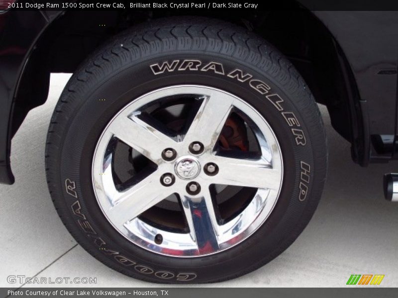 Brilliant Black Crystal Pearl / Dark Slate Gray 2011 Dodge Ram 1500 Sport Crew Cab
