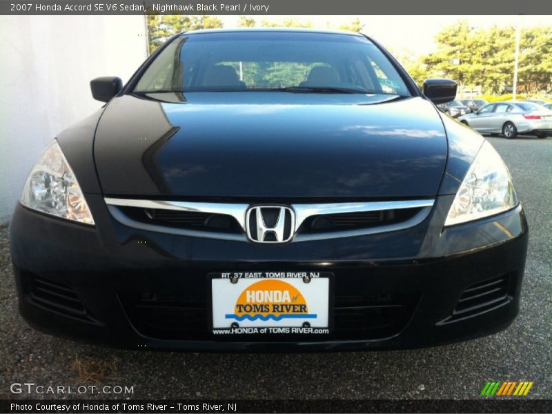 Nighthawk Black Pearl / Ivory 2007 Honda Accord SE V6 Sedan