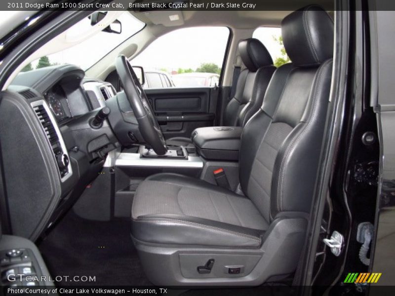 Brilliant Black Crystal Pearl / Dark Slate Gray 2011 Dodge Ram 1500 Sport Crew Cab