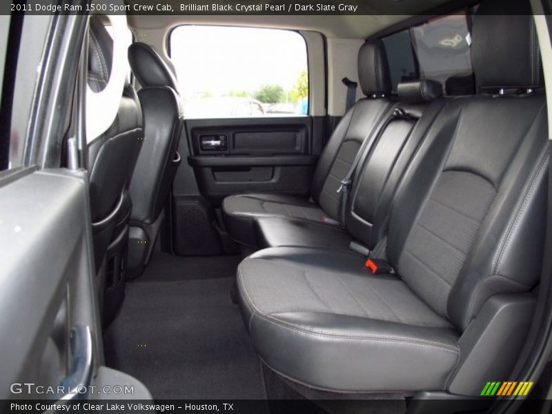 Brilliant Black Crystal Pearl / Dark Slate Gray 2011 Dodge Ram 1500 Sport Crew Cab